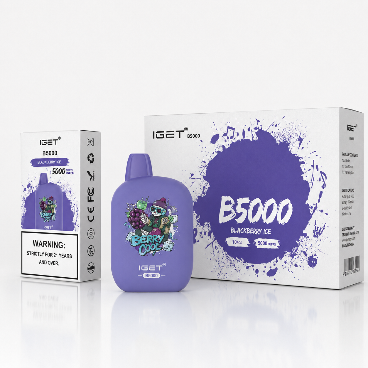IGET B5000 Blackberry Ice