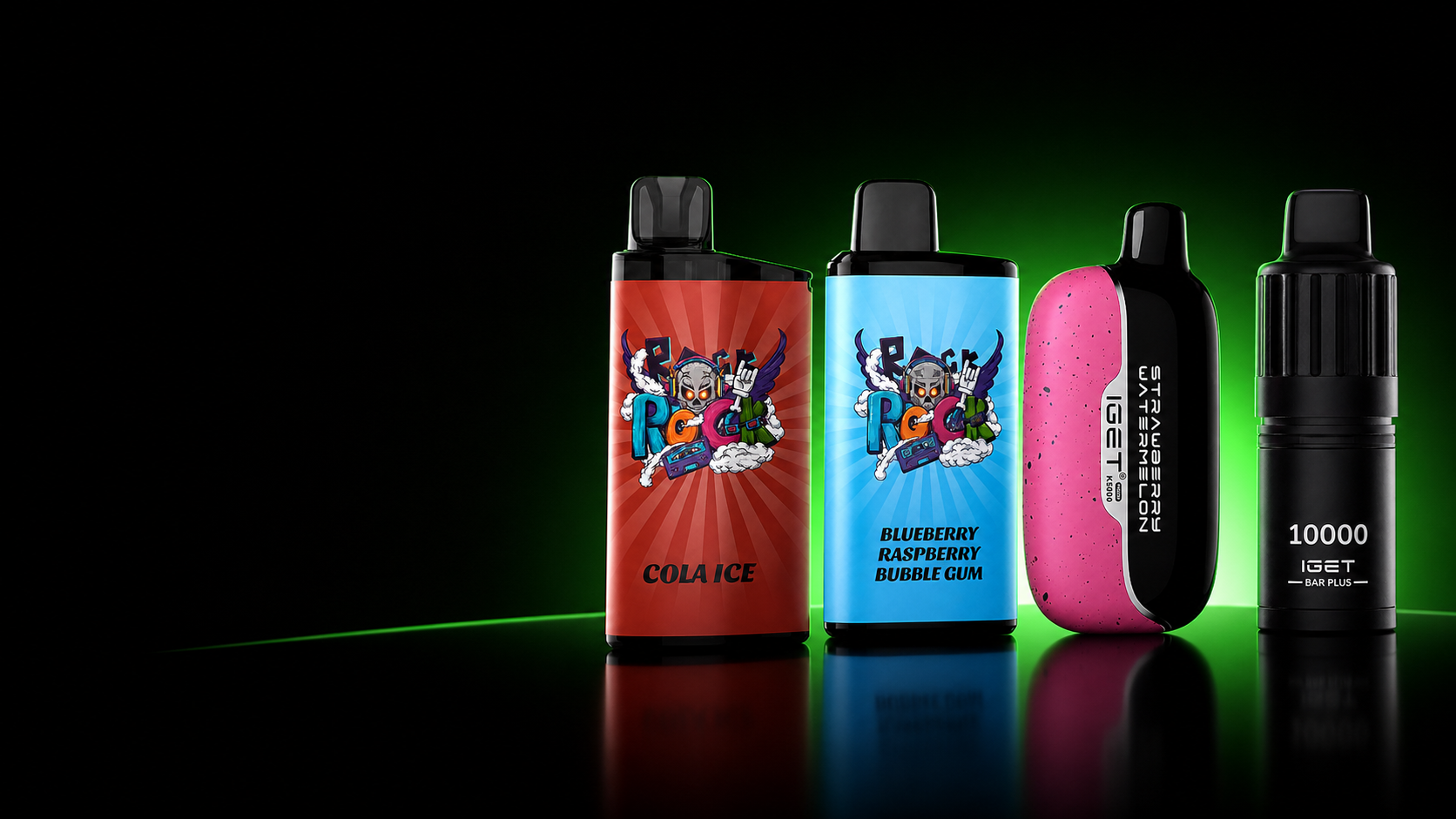 IGET Bar, Bar Pro, Moon K5000 and Bar Plus vape collection